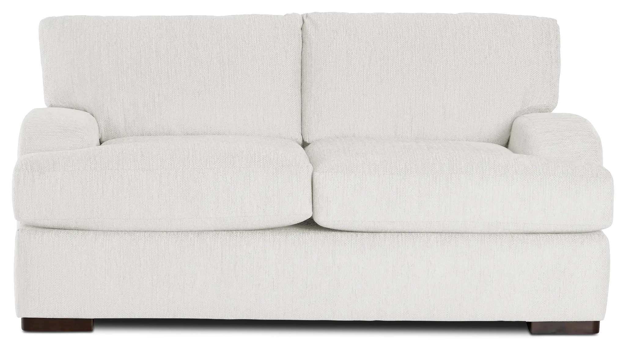 Alpha White Fabric Loveseat Alpha White Fabric Loveseat