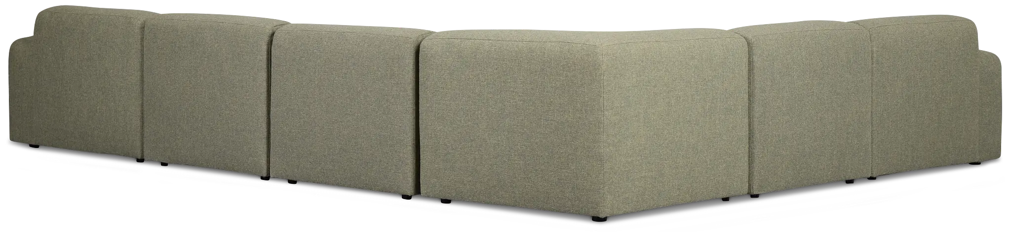 Baylor Green Fabric 6-piece Modular Sectional Baylor Green Fabric 6-piece Modular Sectional