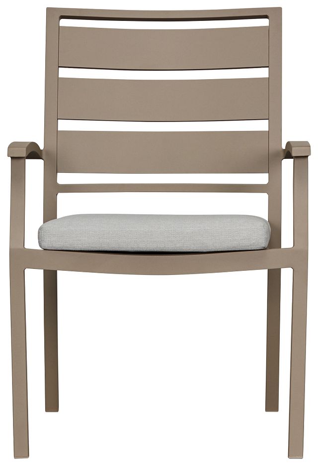 Raleigh Gray Aluminum Arm Chair