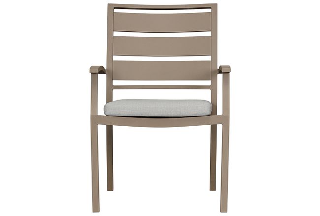 Raleigh Gray Aluminum Arm Chair