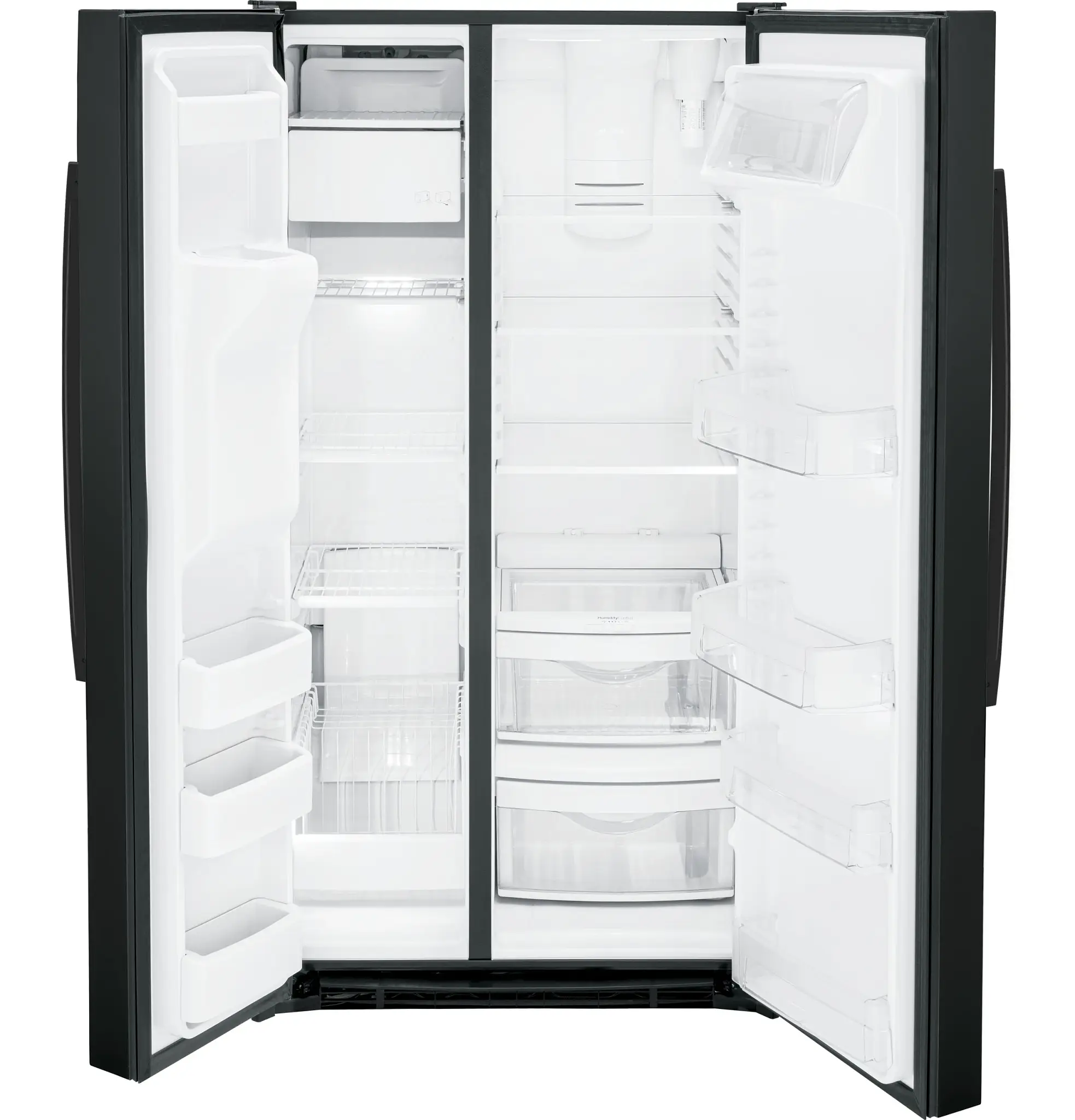 Ge Profile 25 Series Black Side By Side Refrigerator Ge Profile 25 Series Black Side By Side Refrigerator