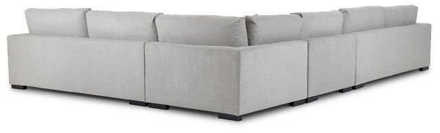 Emery Gray Fabric Small Two-arm Sectional