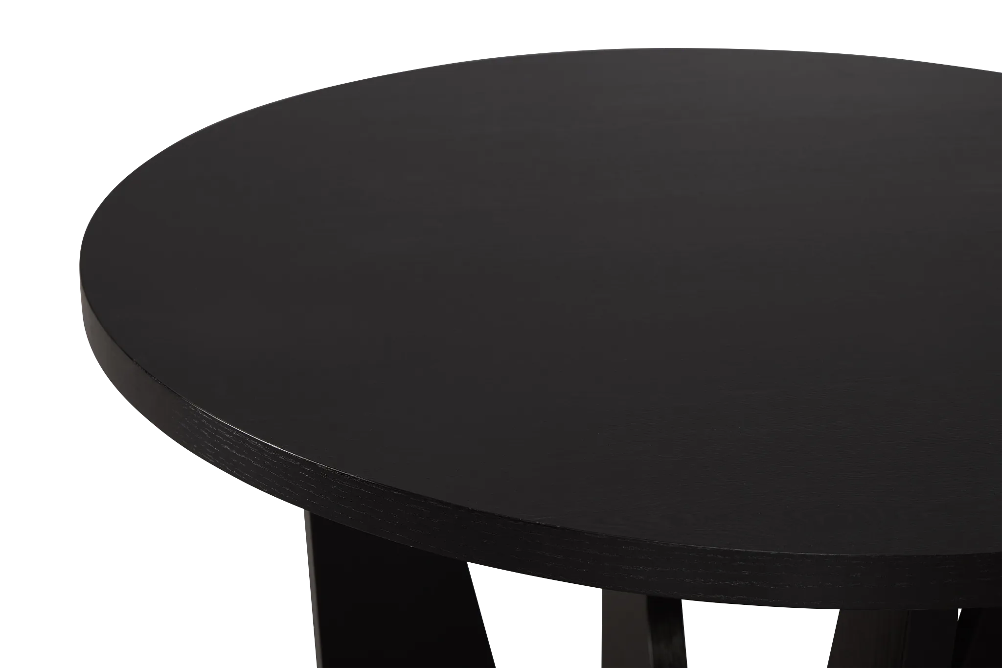 Oxford Black Round High Dining Table