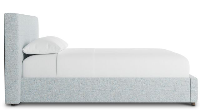 Grayton Natural Beauty Light Blue 44" Upholstered Platform Bed