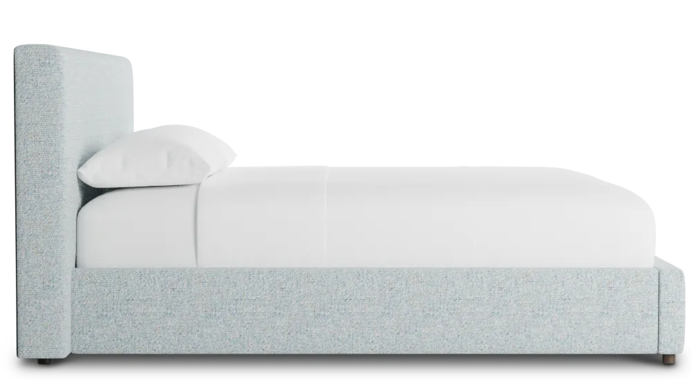Grayton Natural Beauty Light Blue 44" Upholstered Platform Bed