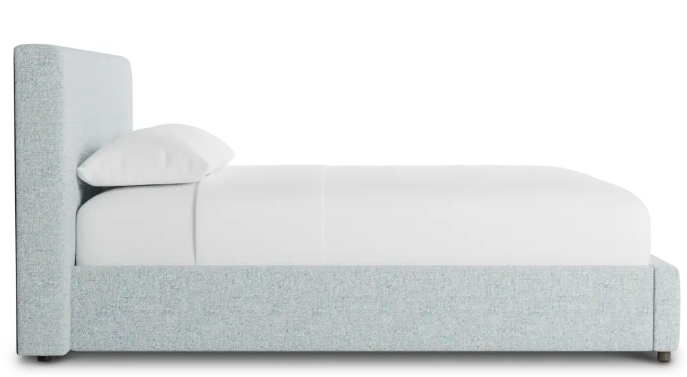Grayton Natural Beauty Light Blue 44" Upholstered Platform Bed Grayton Natural Beauty Light Blue 44" Upholstered Platform Bed