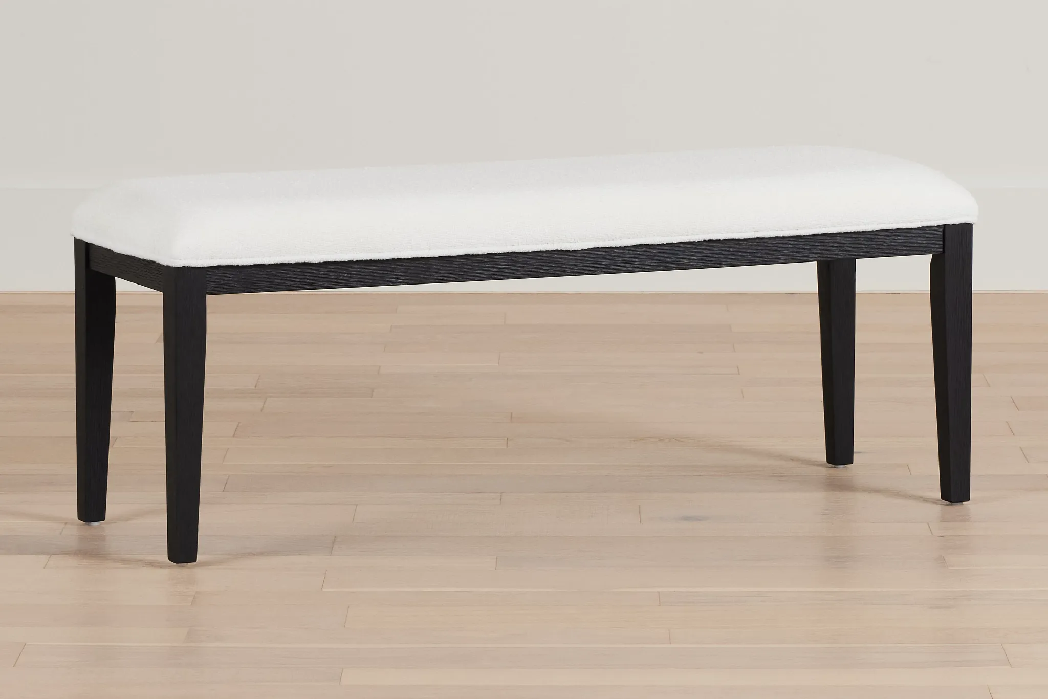 Alden Black Upholstered Dining Bench