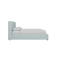Grayton Elite Light Blue 44" Upholstered Platform Bed