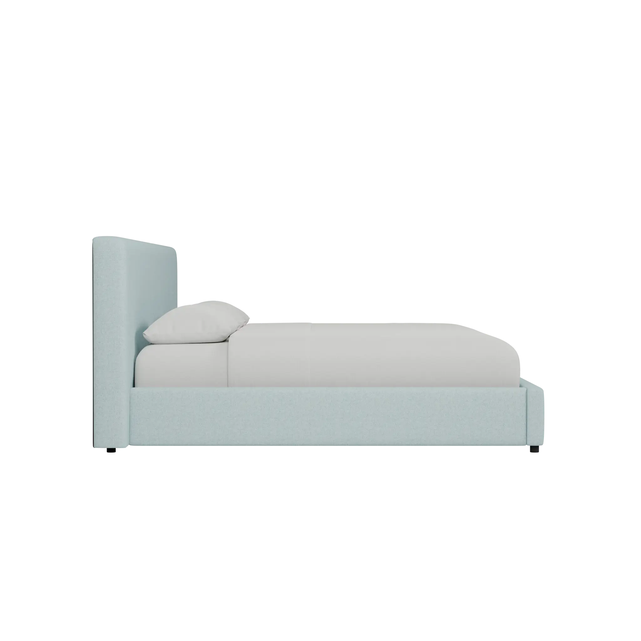 Grayton Elite Light Blue 44" Upholstered Platform Bed Grayton Elite Light Blue 44" Upholstered Platform Bed