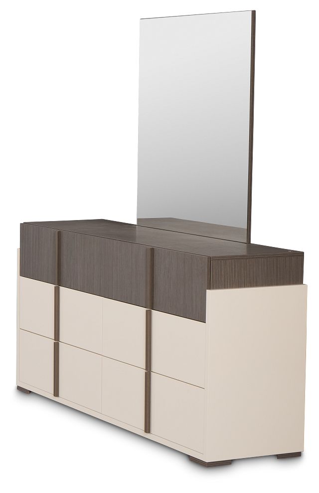 Sienna Two-tone Dresser & Mirror