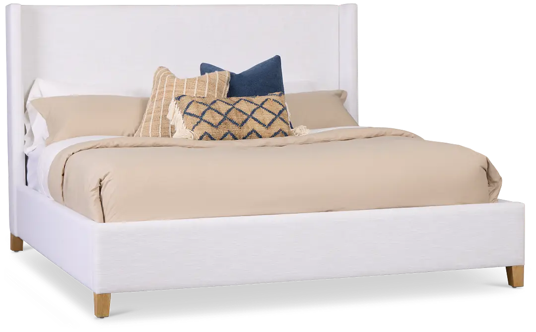 Nantucket White Uph Panel Bed Nantucket White Uph Panel Bed