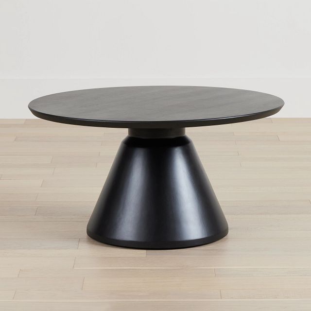 Keenan Black Wood Coffee Table
