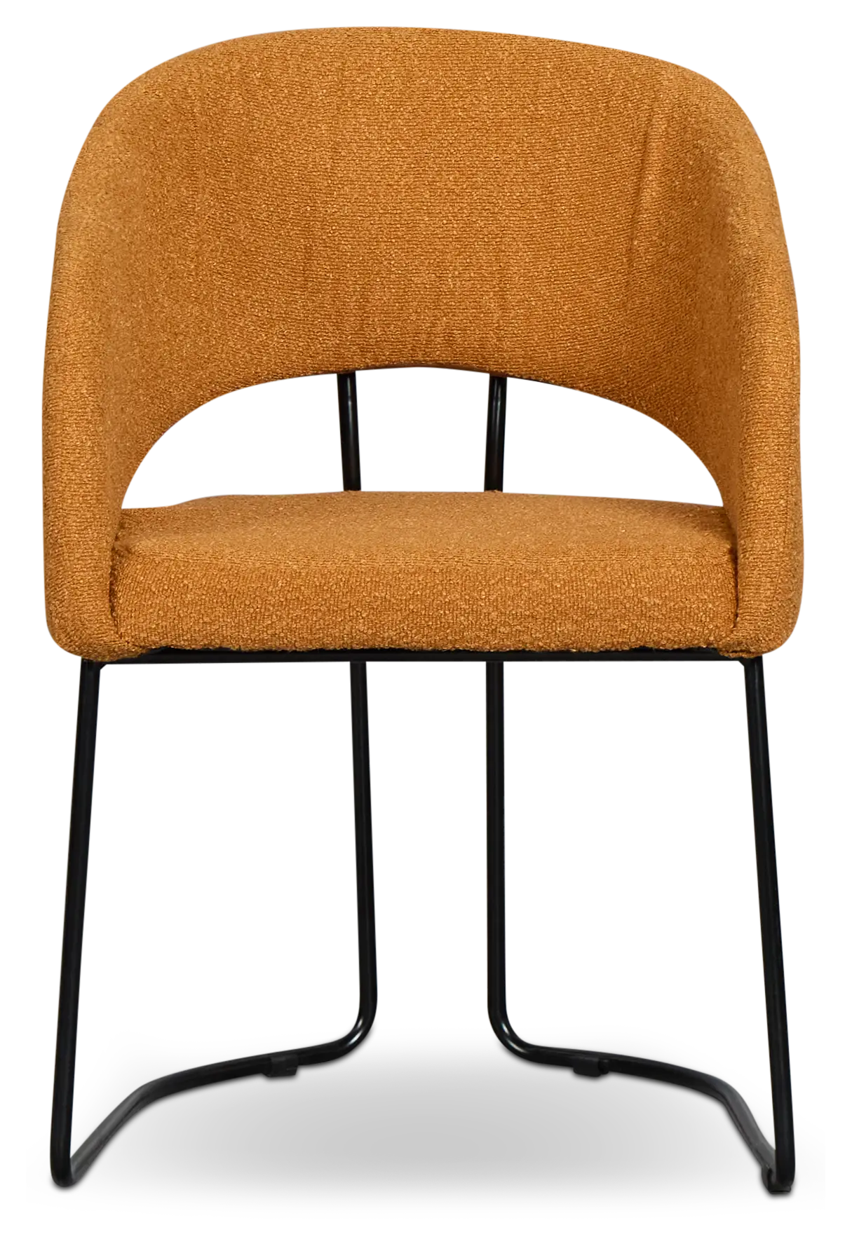 Merrick Dark Orange Round Upholstered Side Chair Merrick Dark Orange Round Upholstered Side Chair
