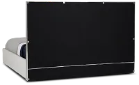 Cortina White Uph Platform Bed