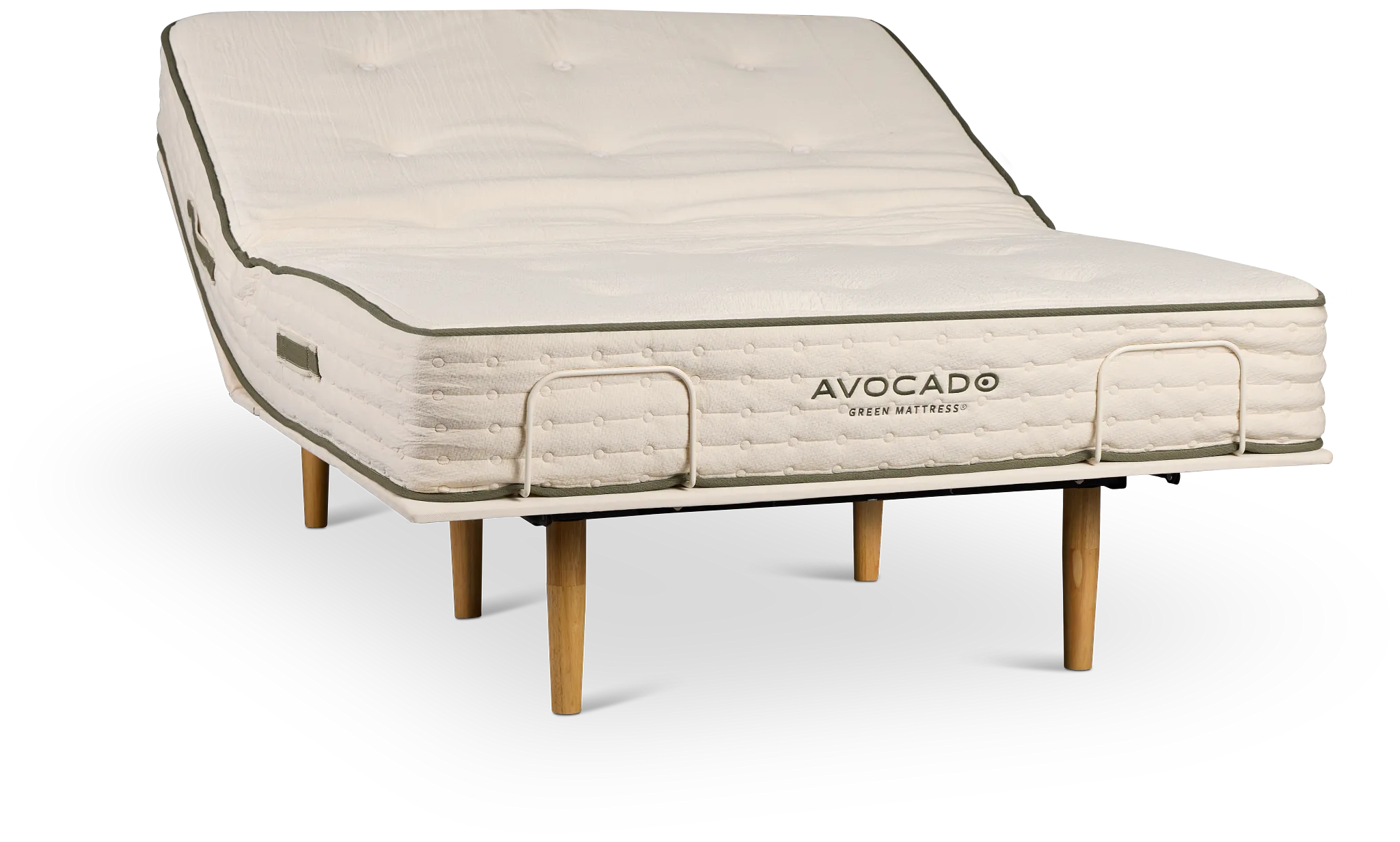 Avocado Green Firm Eco Adjustable Mattress Set