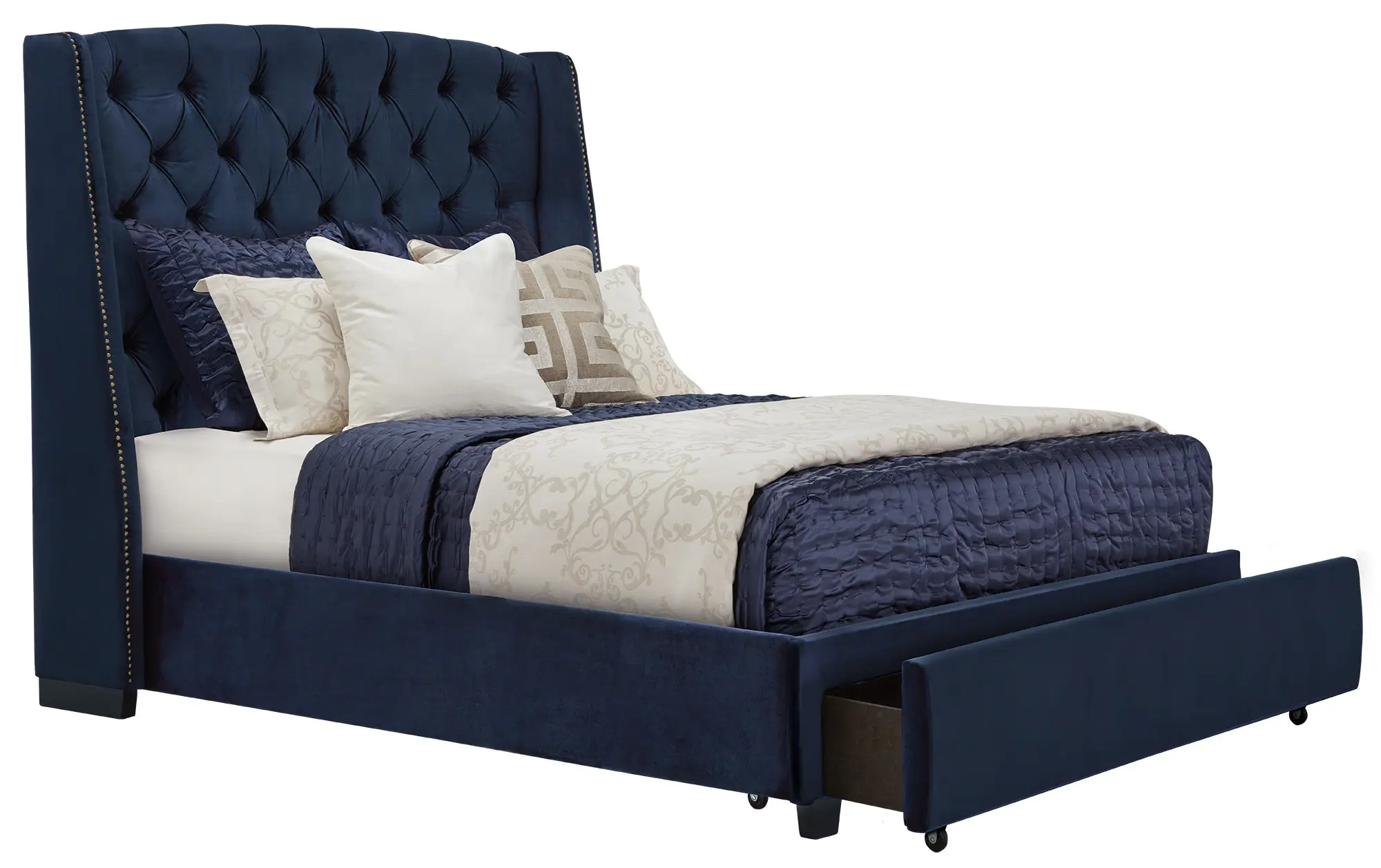 Raven Dark Blue Uph Platform Storage Bed Raven Dark Blue Uph Platform Storage Bed