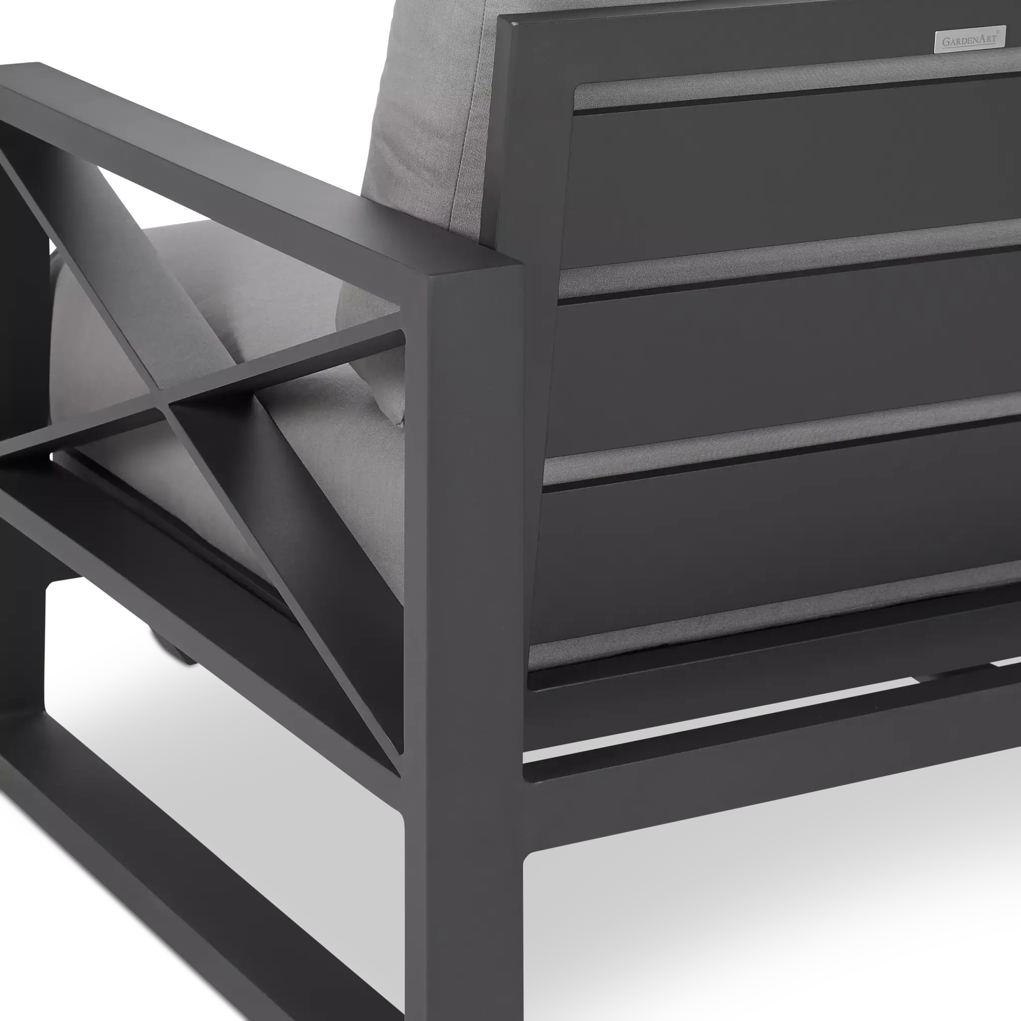 Linear Dark Gray Rocking Chair Linear Dark Gray Rocking Chair