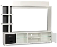 Doral White Entertainment Wall