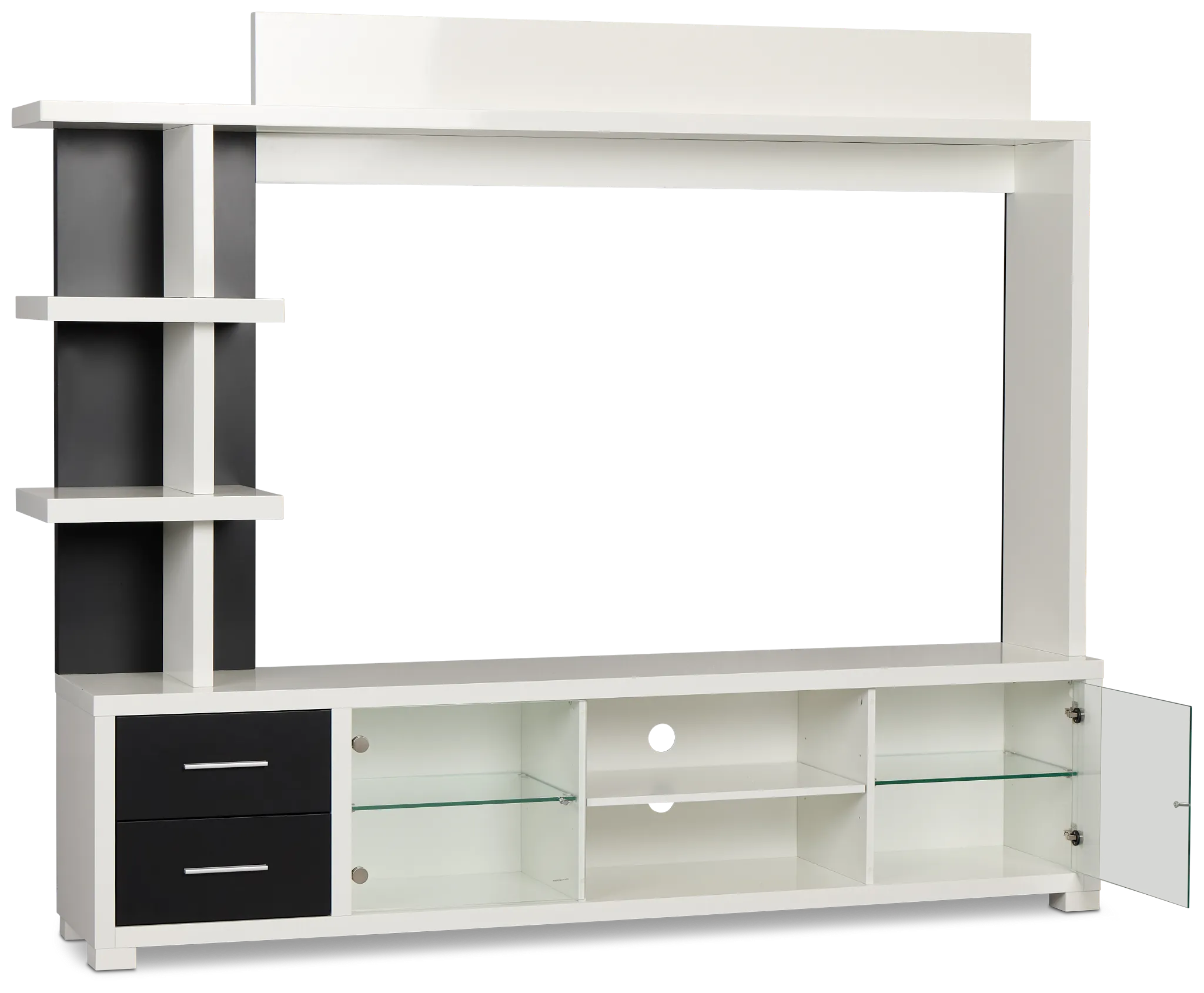 Doral White Entertainment Wall