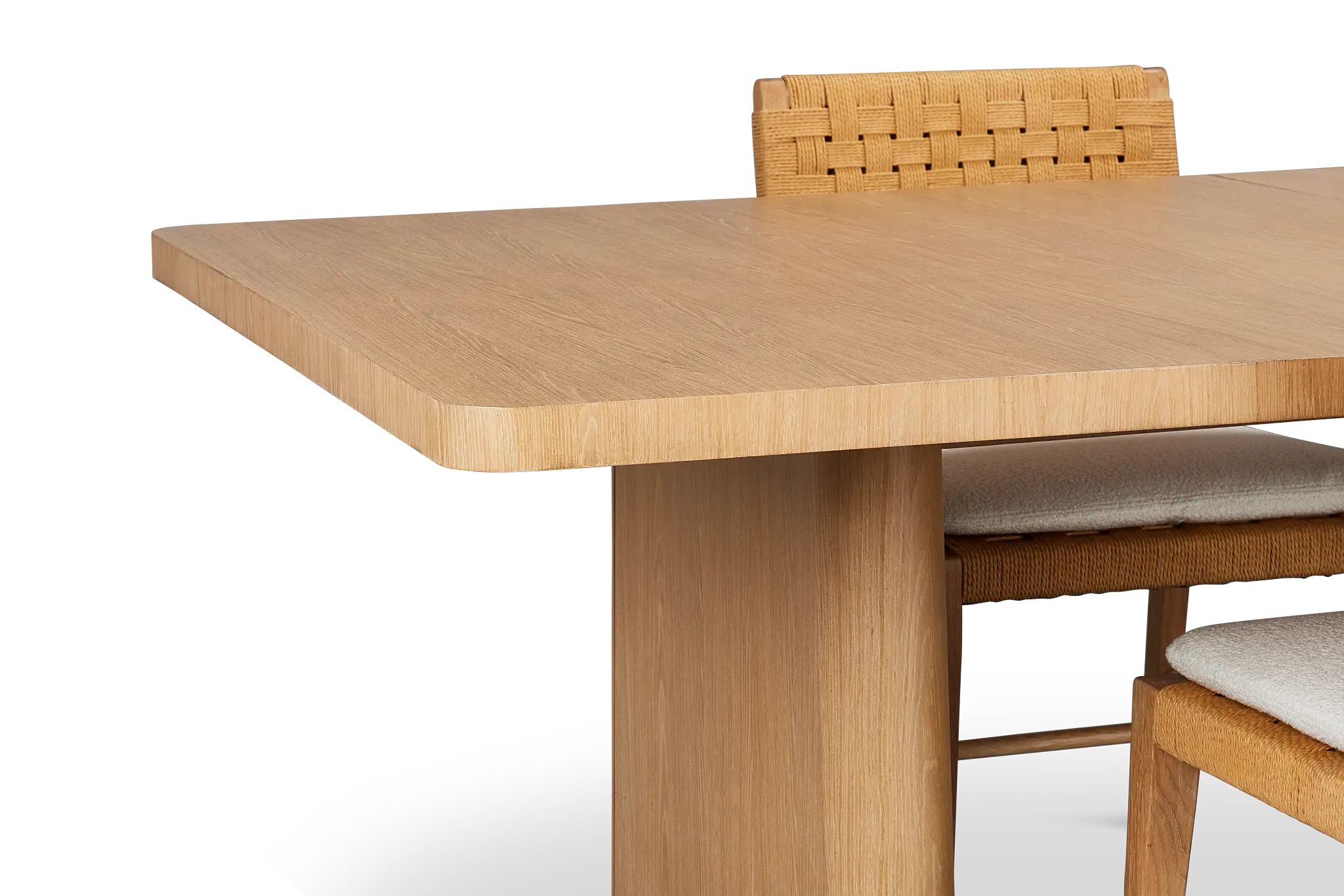 Malibu Light Tone Rect Table & 4 Woven Chairs Malibu Light Tone Rect Table & 4 Woven Chairs