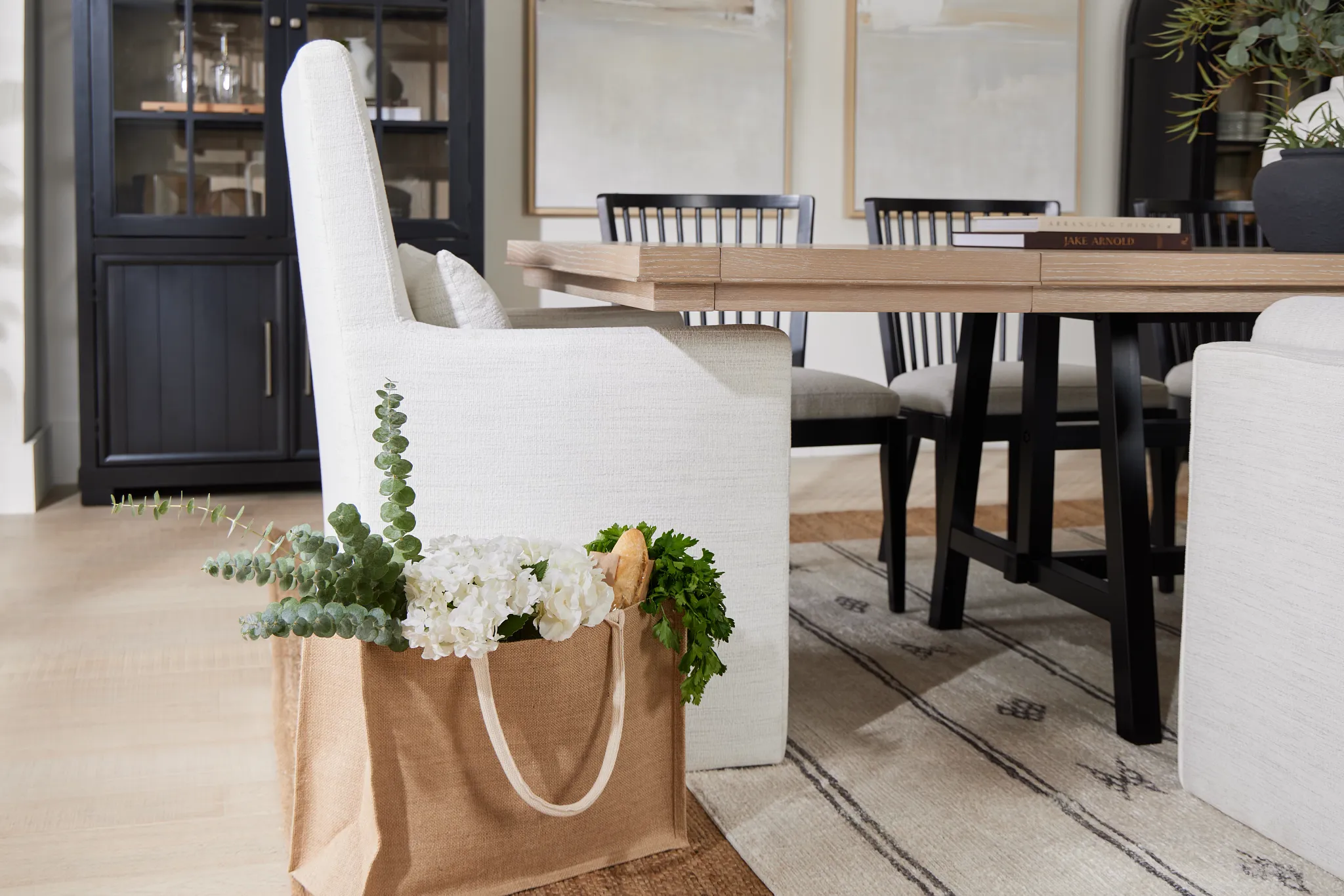 Southlake Beige Upholstered Arm Chair