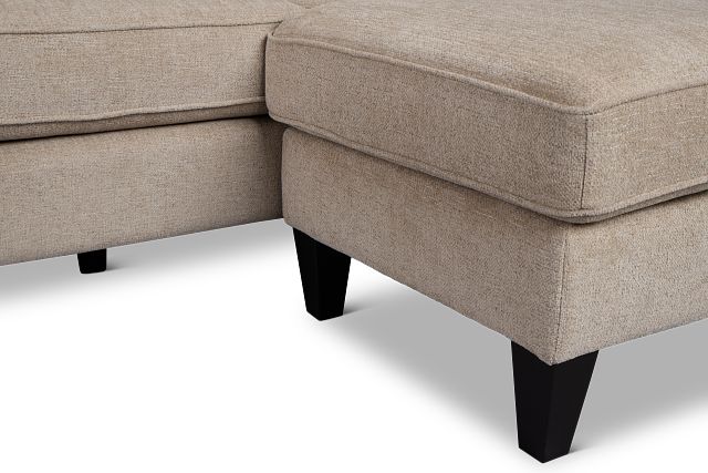 Cory Gray Fabric Chaise Sectional