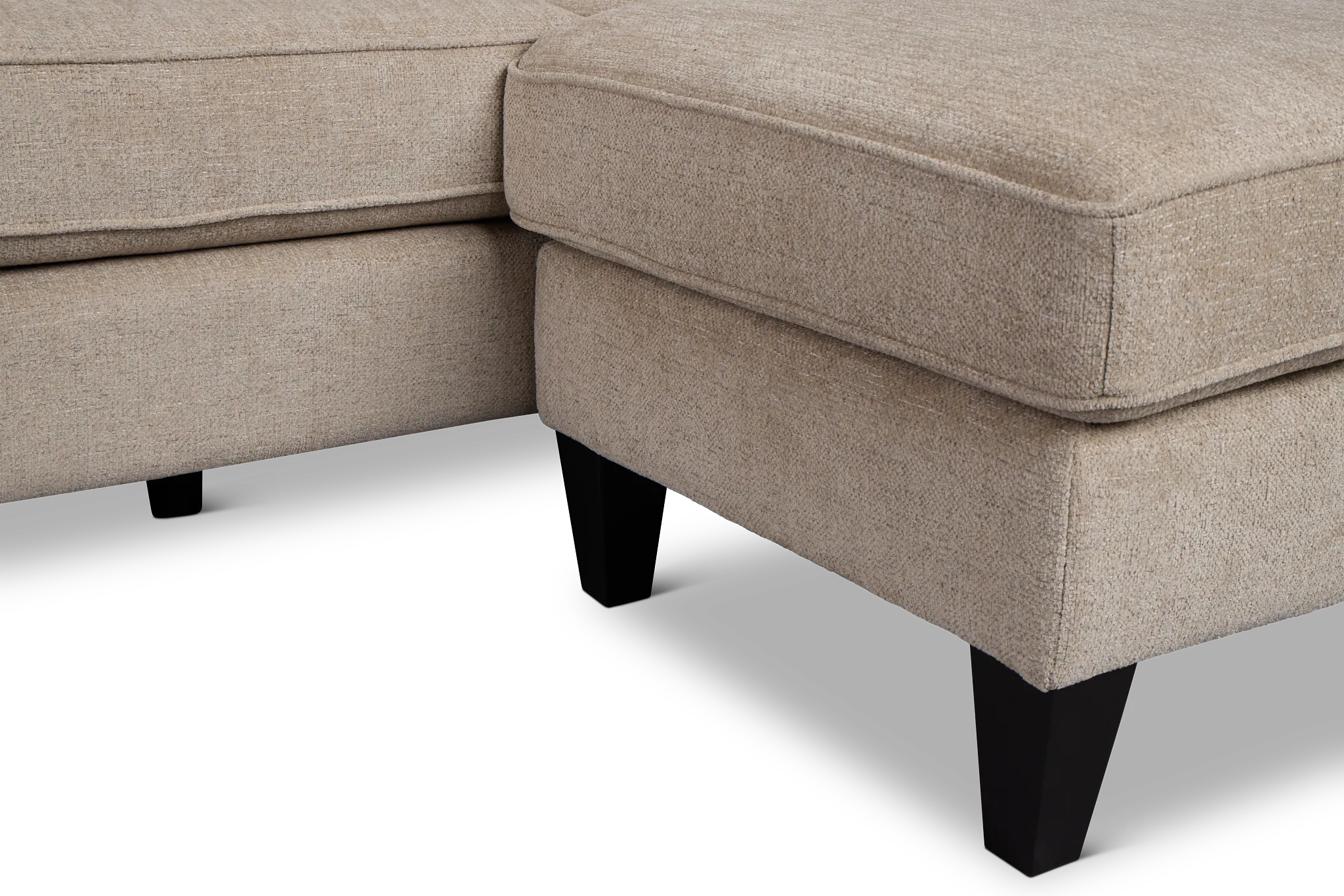 Cory Gray Fabric Chaise Sectional