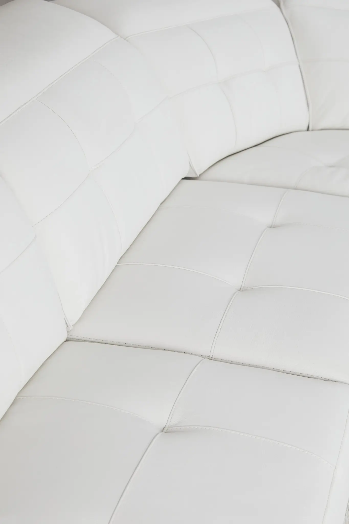 Reva White Leather Medium Dual Power 2-arm Reclining Sectional Reva White Leather Medium Dual Power 2-arm Reclining Sectional