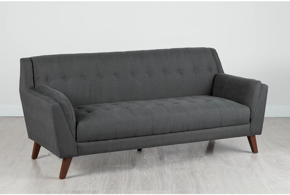 Tahoe Dark Gray Fabric Sofa