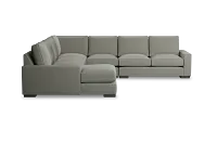 Edgewater Delray Pewter Large Left Chaise Sectional
