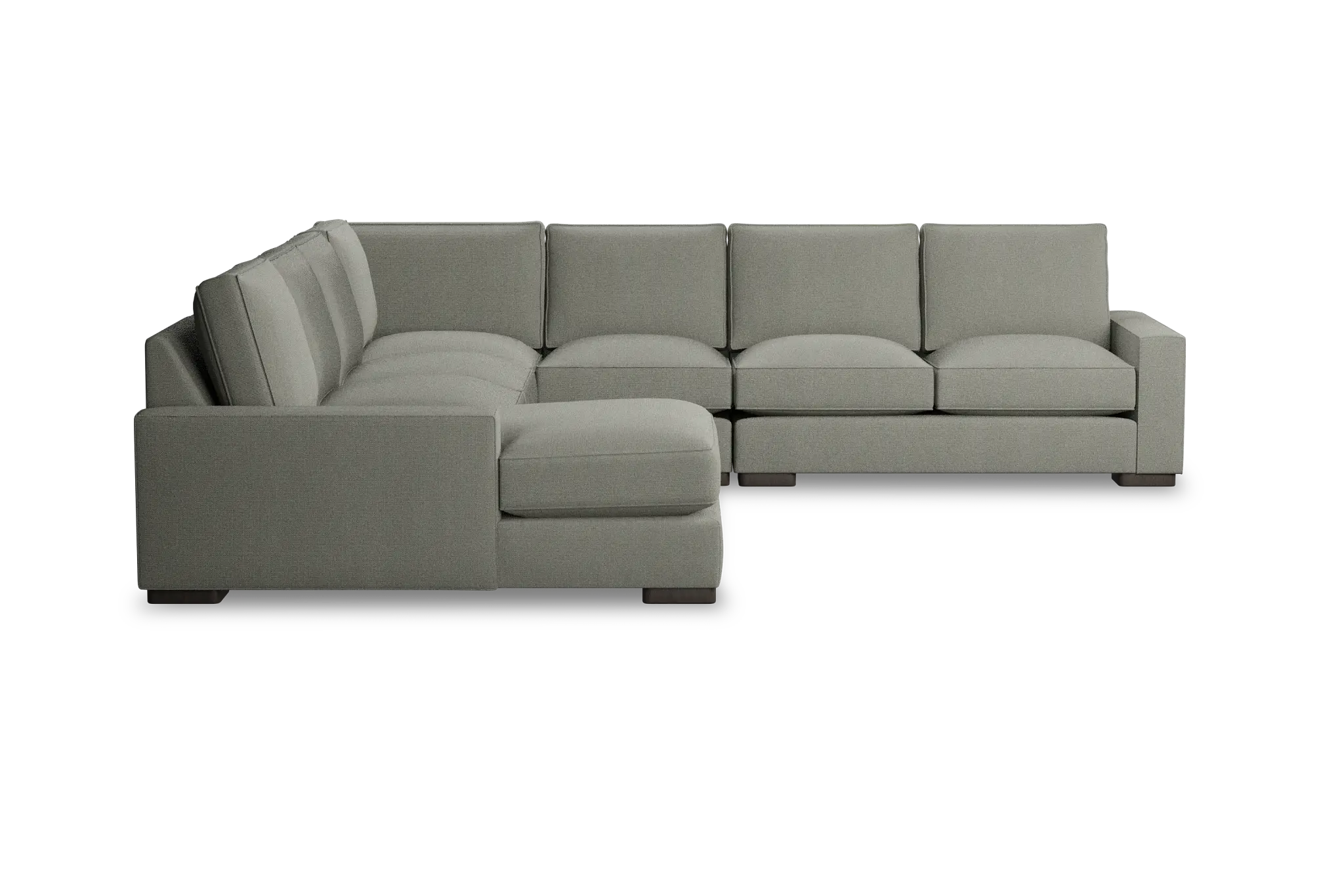 Edgewater Delray Pewter Large Left Chaise Sectional Edgewater Delray Pewter Large Left Chaise Sectional