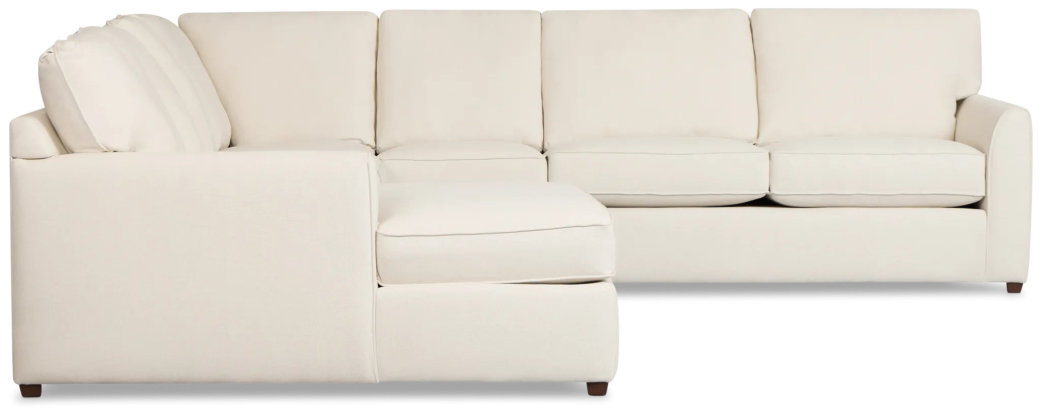 Tate Light Beige Fabric Large Left Chaise Sectional