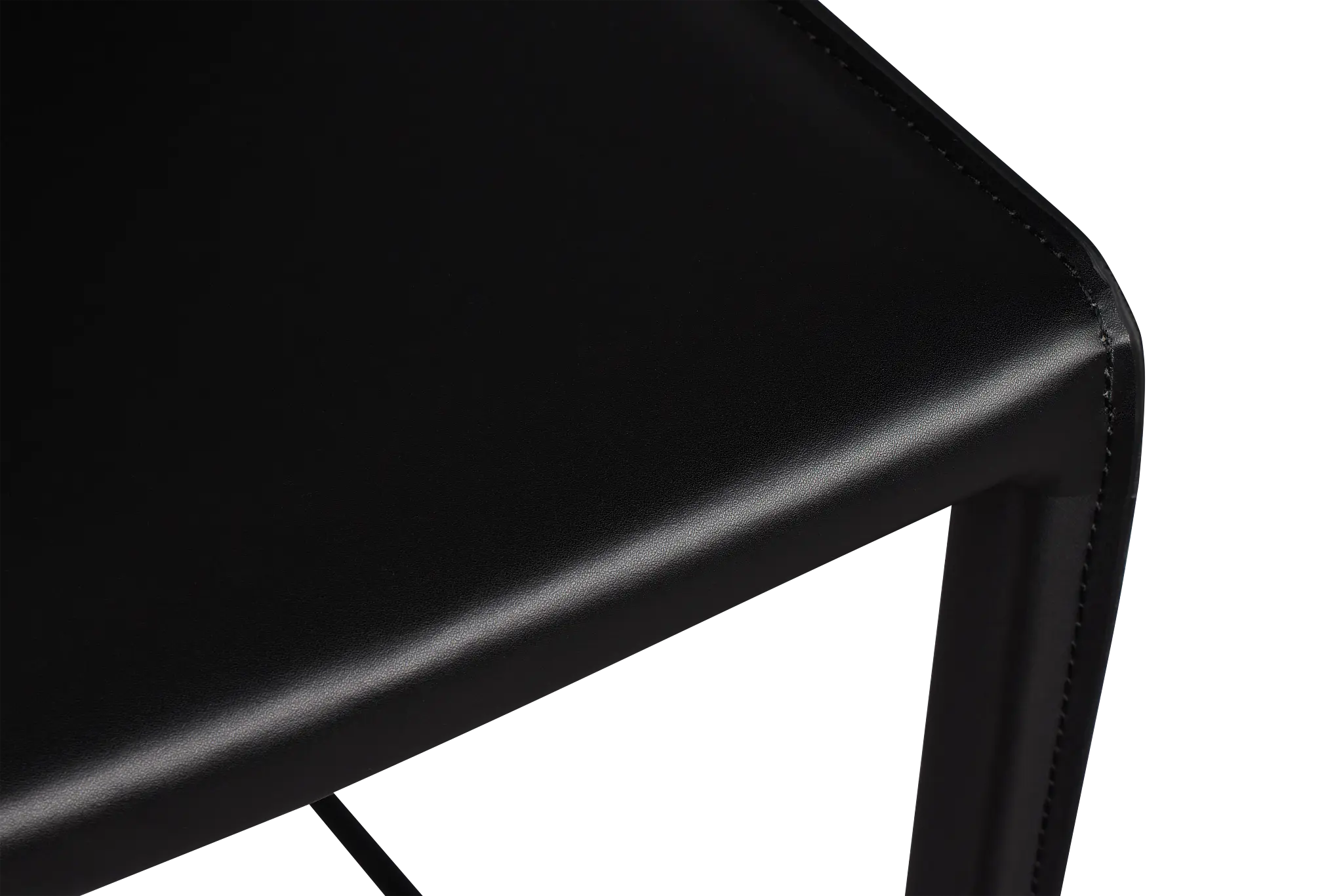 Lugo Black 27" Upholstered Barstool Lugo Black 27" Upholstered Barstool