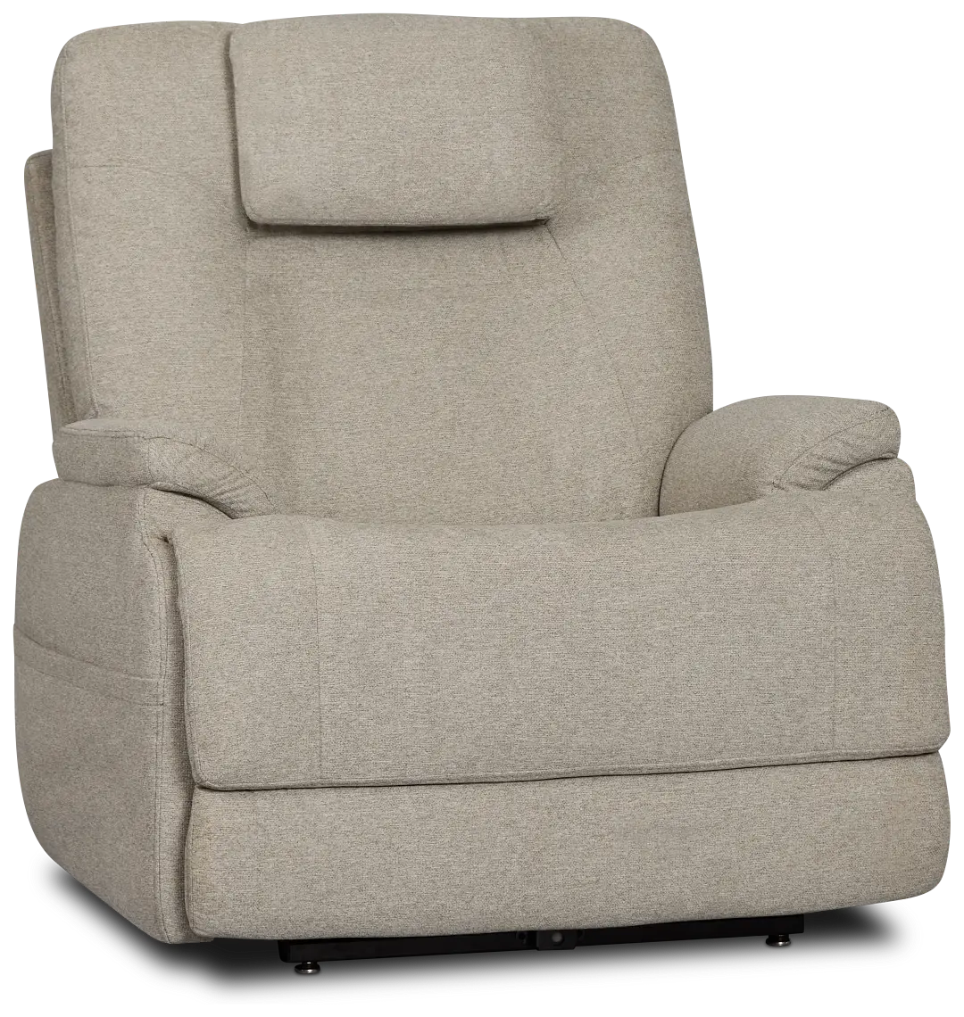 Zecliner Model 2 Light Gray Fabric Power Lift Recliner Zecliner Model 2 Light Gray Fabric Power Lift Recliner