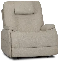 Zecliner Model 2 Light Gray Fabric Power Lift Recliner