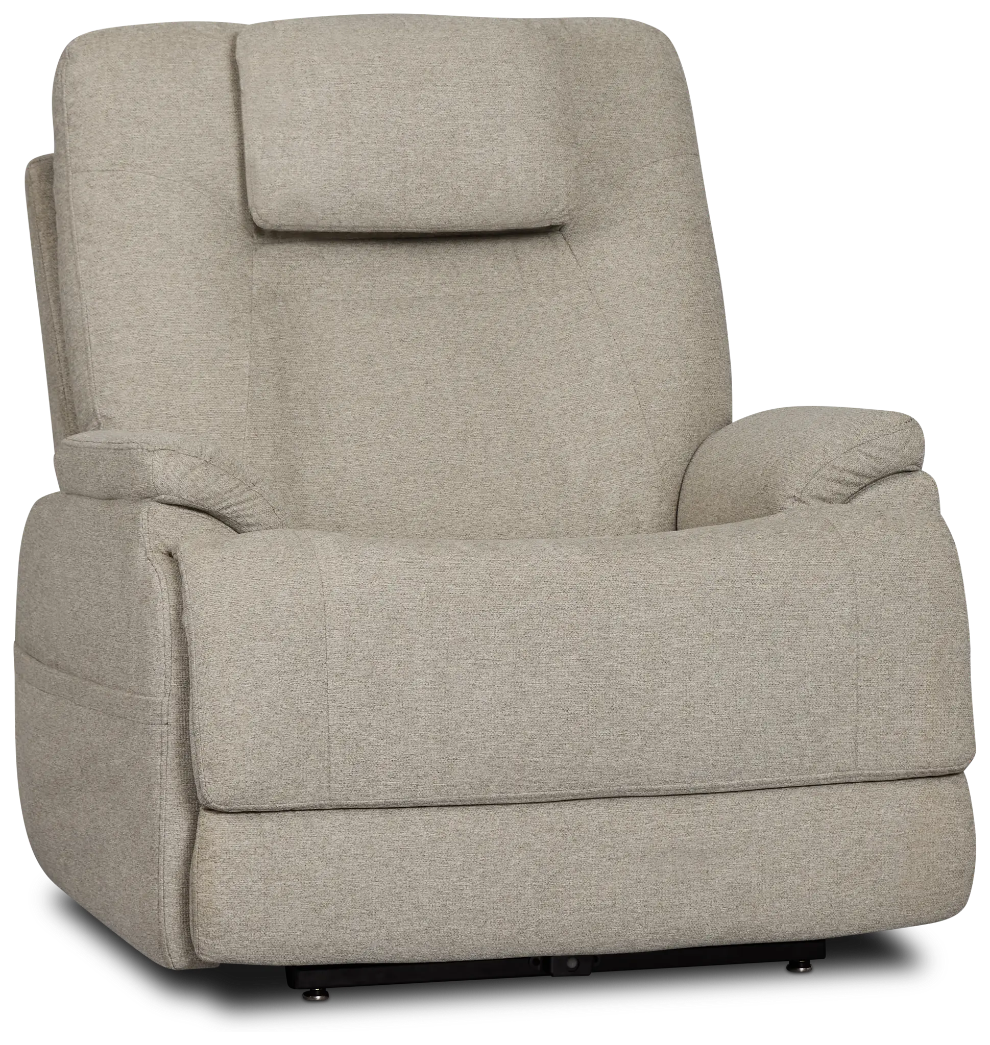 Zecliner Model 2 Light Gray Fabric Power Lift Recliner Zecliner Model 2 Light Gray Fabric Power Lift Recliner
