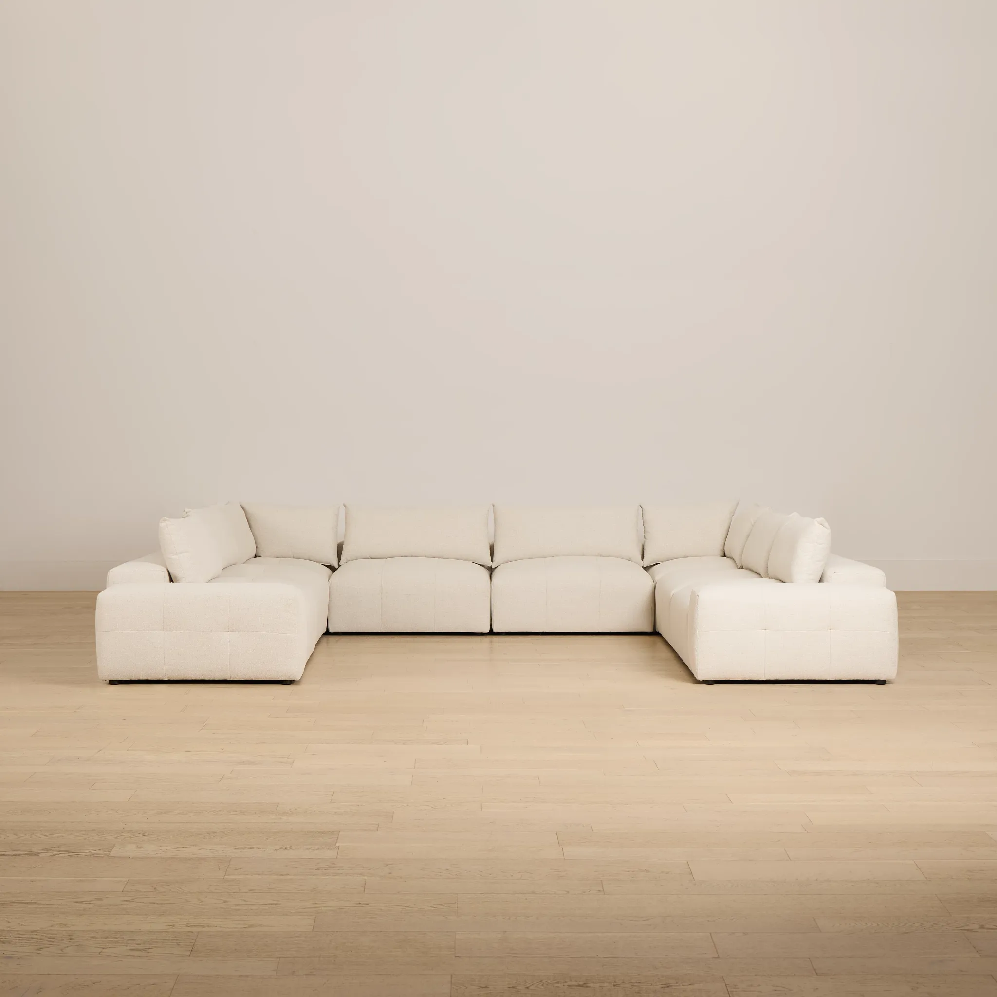 Remi Light Beige Fabric 10-piece Modular Sectional