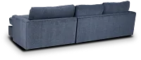Noah Blue Fabric Right Chaise Sectional
