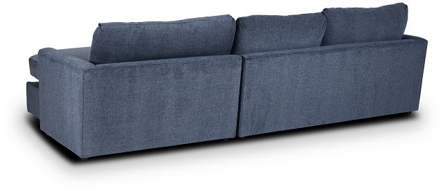 Noah Blue Fabric Right Chaise Sectional