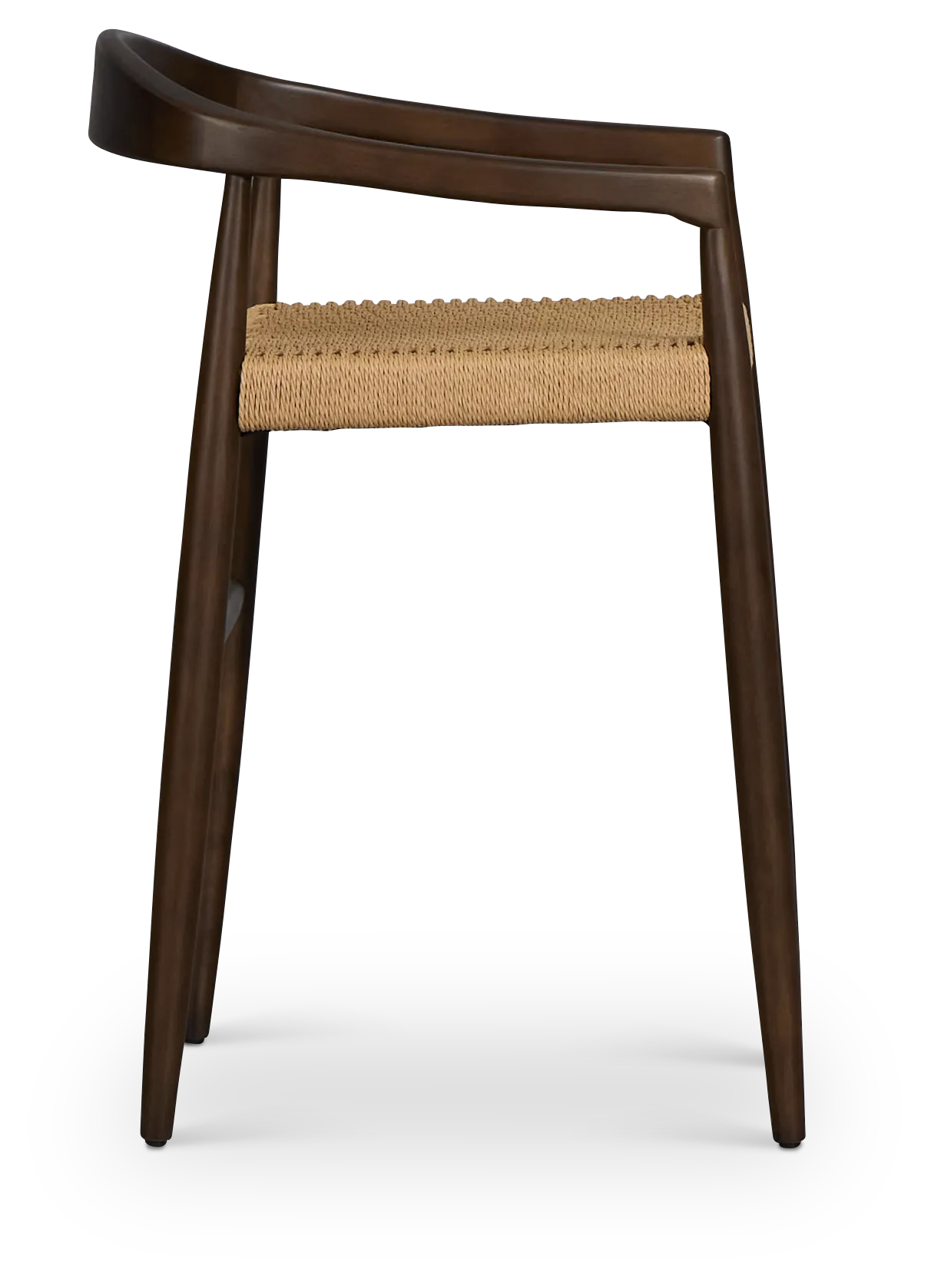 Santorini Dark Tone Curved 24" Woven Barstool