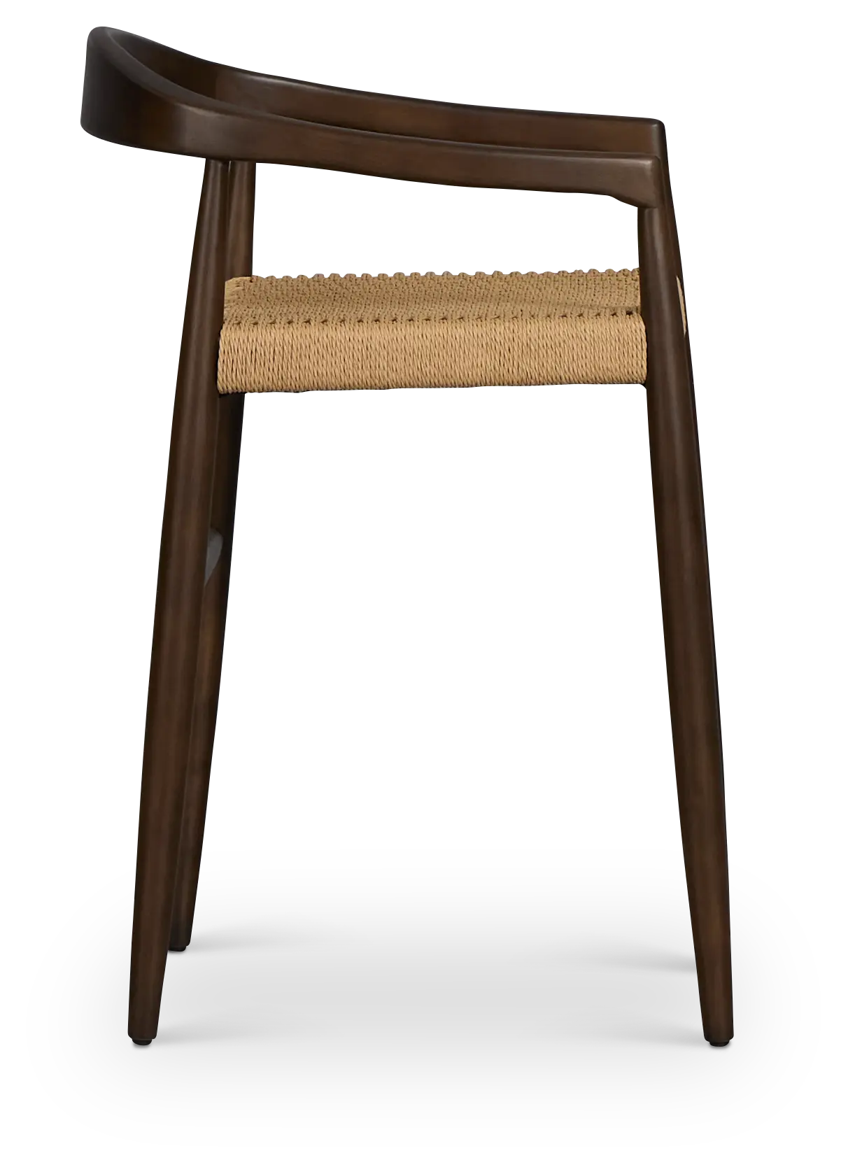 Santorini Dark Tone Curved 24" Woven Barstool Santorini Dark Tone Curved 24" Woven Barstool