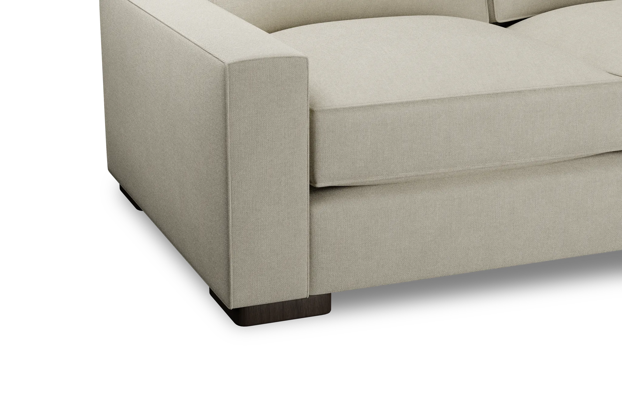Edgewater Suave Beige Small Two-arm Sectional