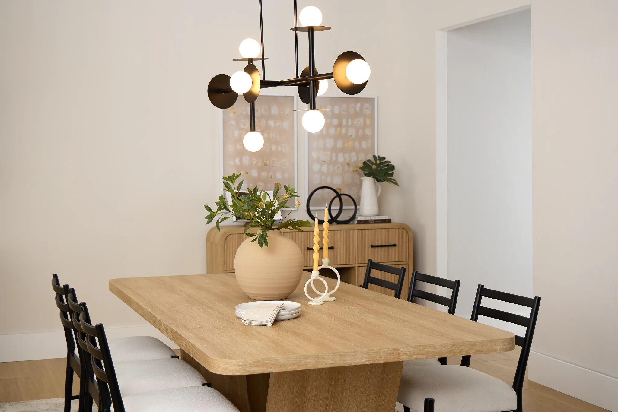 Lyndie Light Tone Rectangular Table