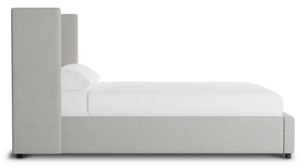 Captiva Maguire Gray 48" Upholstered Shelter Bed Captiva Maguire Gray 48" Upholstered Shelter Bed