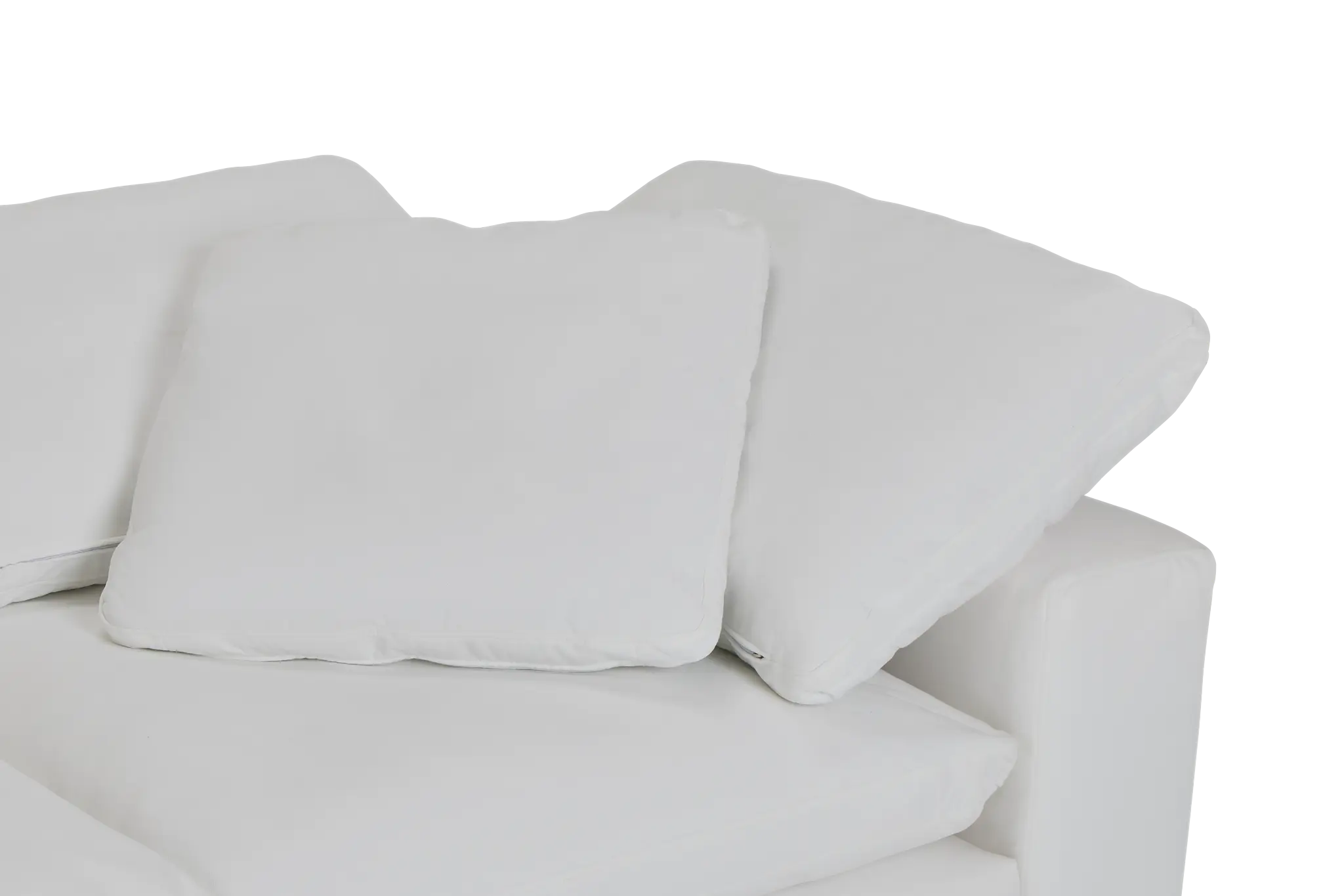 Nixon White Fabric 2-piece Modular Sofa Nixon White Fabric 2-piece Modular Sofa