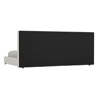 Grayton Gellar White 54" Upholstered Platform Bed