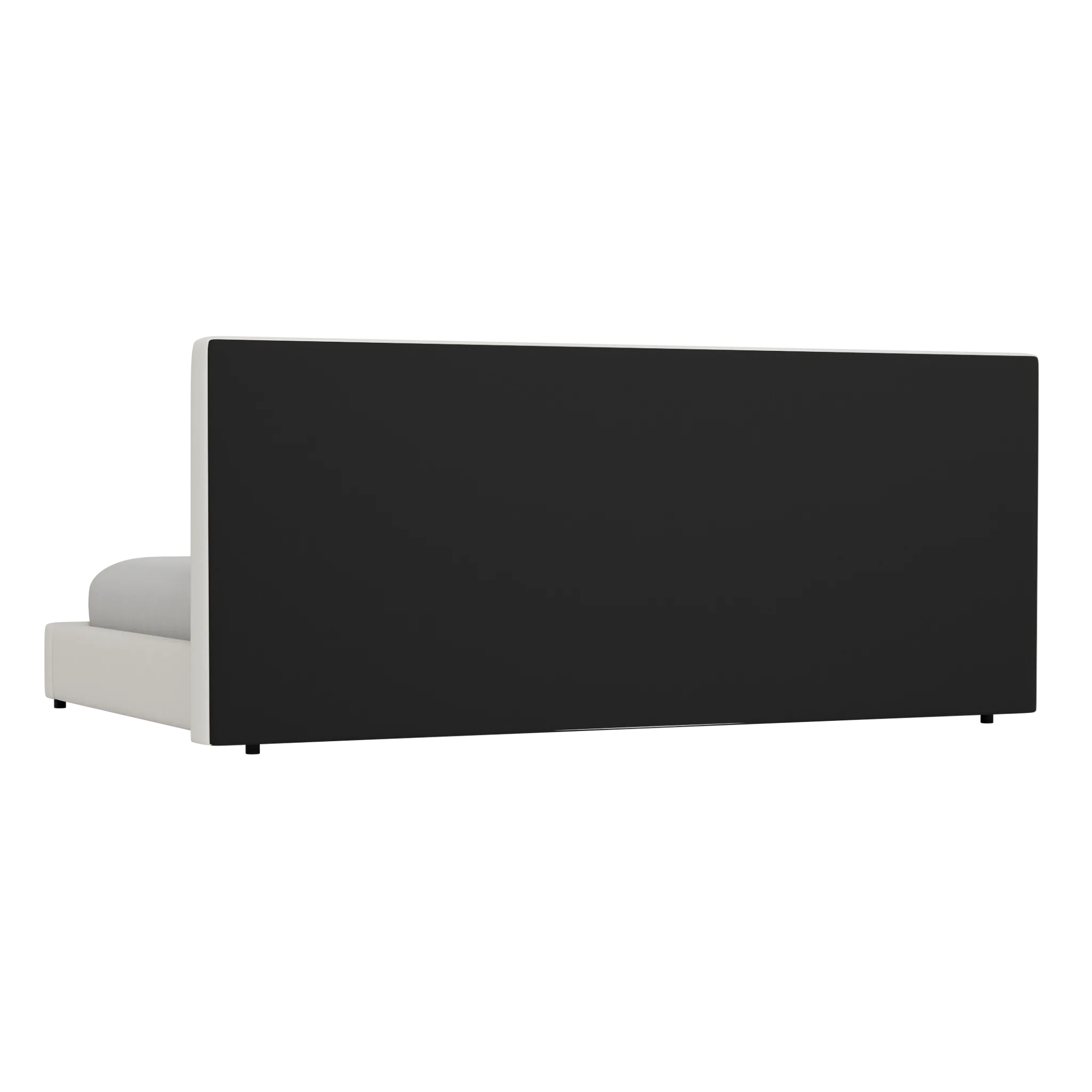 Grayton Gellar White 54" Upholstered Platform Bed