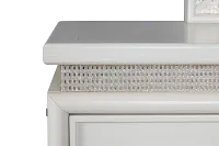 Alessandria White Lighted Dresser & Mirror