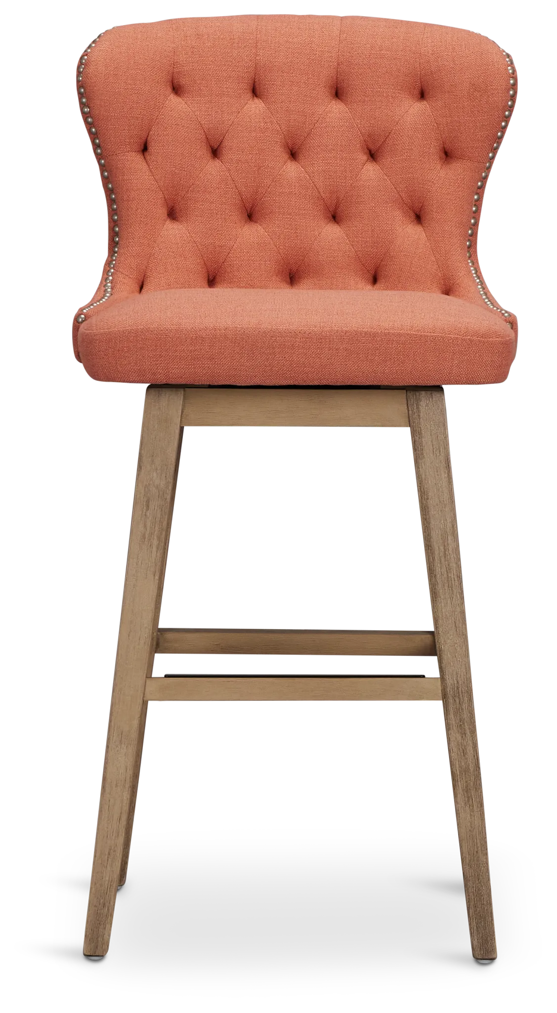 Seaside Light Pink Fabric 30" Swivel Barstool