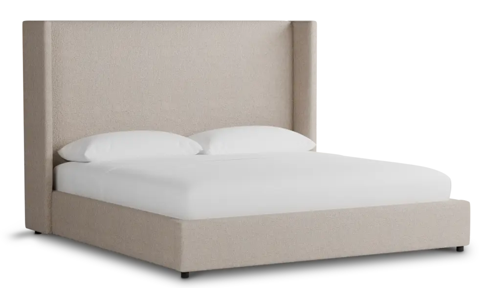 Captiva Elite Taupe 60" Upholstered Shelter Bed Captiva Elite Taupe 60" Upholstered Shelter Bed